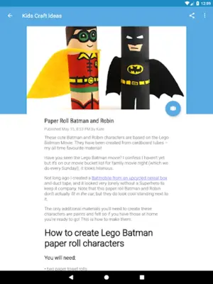 Kids Craft Ideas android App screenshot 3